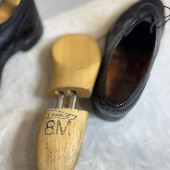 Alan McAfee London Vintage Black Leather Wingtip Brogue Oxford Shoes‎ US 9 1/2 main image 5
